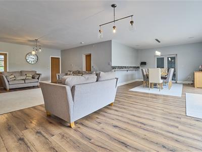 Extended open plan Lounge/dining room to rear(L-sh